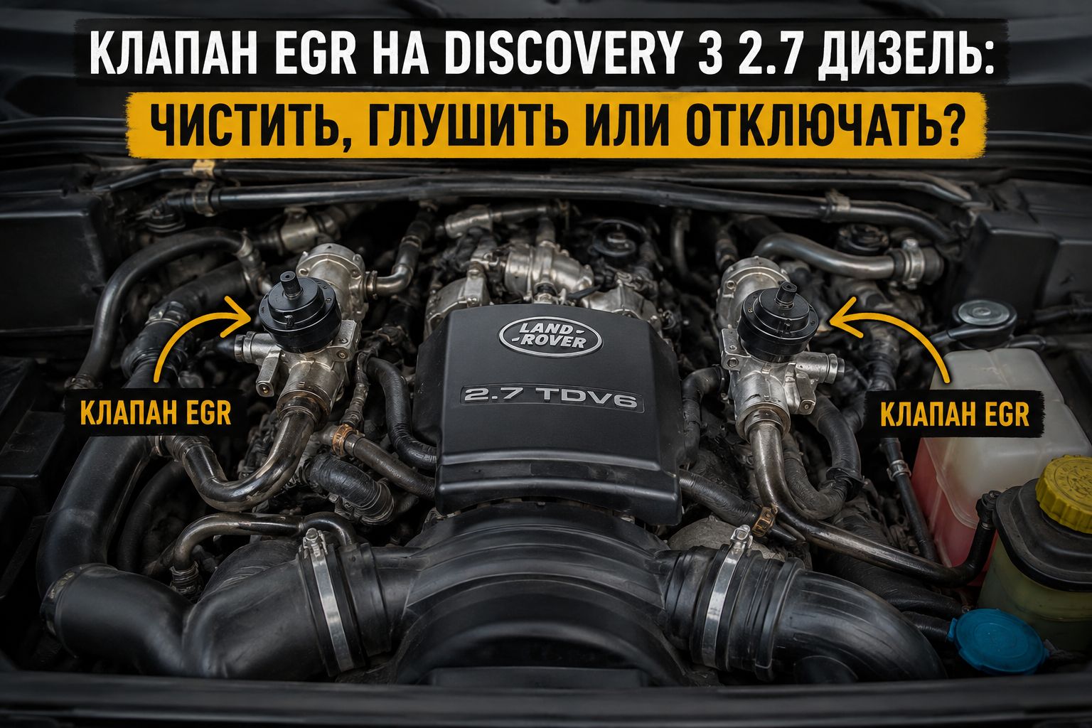 Глушить или чистить клапан EGR на Land Rover Discovery 3 с дизелем 2.7