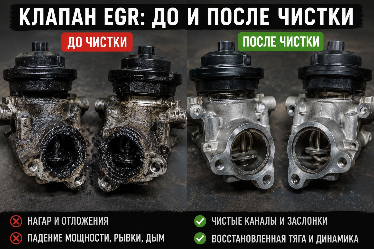 Глушить или чистить клапан EGR на Land Rover Discovery 3 с дизелем 2.7